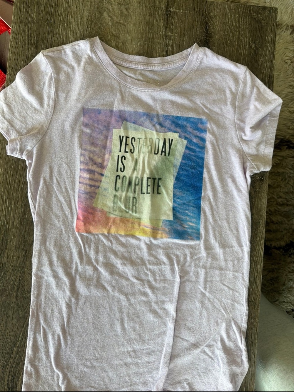 Aeropostale Girls Assorted Graphic Short Sleeve Tees - Pink, Navy, White - Picture 6 of 8